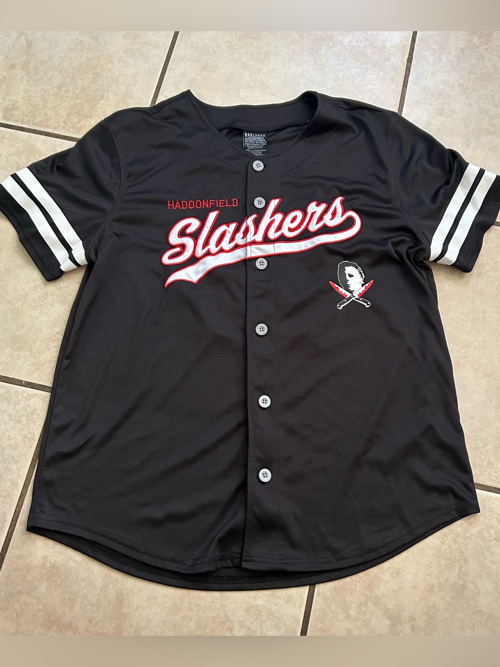 Halloween Haddonfield Slashers Michael Myers Baseball Jersey Size XL